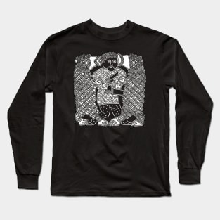Norse Warrior and Bears from the Torslunda Plates Long Sleeve T-Shirt